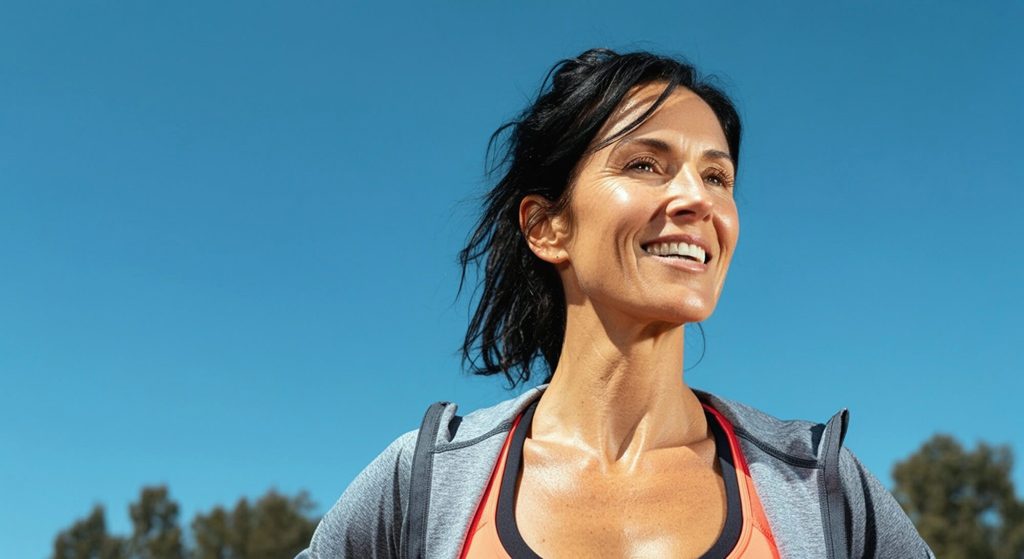 Eine Frau macht Laufsport nach einer Augenlaser OP bei Hornhautverkrümmung